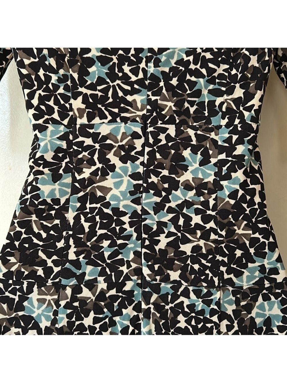 Nanette Lepore green brown and taupe jersey dress size 2 - Picture 8 of 12